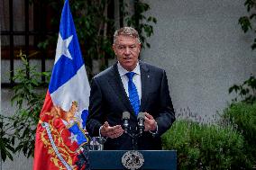 Romanian President Klaus Iohannis Visits Chile